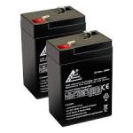 6v 5ah Sealed Rechargeable Lead Acid Battery X 2