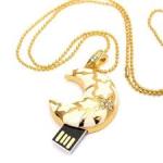 8G Crystal Diamond Moon Style Crystal USB Flash Drive With Necklace Memory Stick U Disk