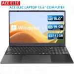 Ace Elec ACE 15.6'' Intel Celeron N5095A 4Core CPU 16GB+512GB Laptop Black