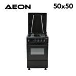 Aeon 50x50 4 Burner Gas Cooker (AGC5040) - Black - 1 year warranty