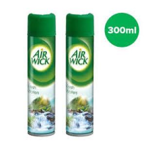 Airwick Aerosol Freshwaters Air Freshener 300ml - Pack Of 2