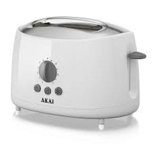 AKAI 2 Slice Toaster - White