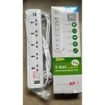 APC SURGE PROTECTOR EXTENSION 5 WAY 2 USB + TYPE C