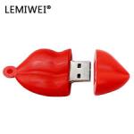 Cartoon Flip Flops Condom Red Lip Sperm Sexy USB Flash Drive 8GB 32GB 64GB U Disk Memory Usb Stick