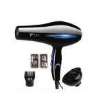 Deliya 2200W Hot And Cold Wind Hair Dryer Blow Dryer-Black/Blue