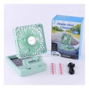 Double Head Solar Charging Fan