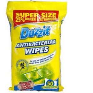 Duzzit Antibacterial Wipes - 50 Wipes