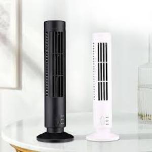 Electric Vertical Air Conditioning Tower USB Mini Bladeless Fan