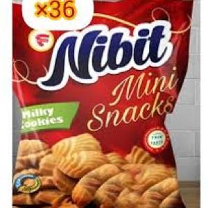 Fastizers Nibit Mini Snacks Milky Cookies - X 36 Packs