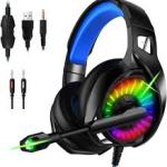 Gaming Headset Headphone 7.1 Surround Sound With Microphone