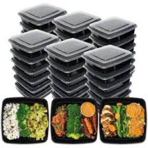 HYGCO 48 Oz Meal Prep Container, Microwavable, Freezer Safe