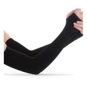 Ice Sleeves Sunscreen Outdoor Arm Sunshade Sleeves - Black