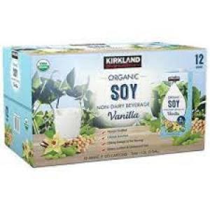 Kirkland Signature Organic Vanilla Soy Milk - PACK OF 12