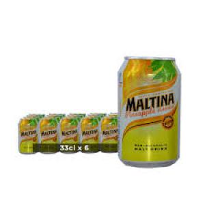 Maltina Pineapple Can 33cl x24