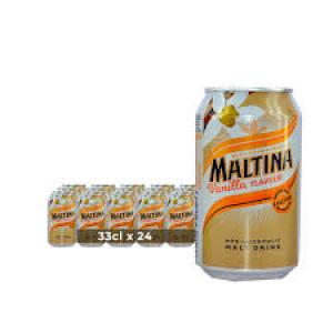 Maltina Vanilla Flavour Can x24