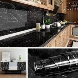 Marble Print Wallpaper Home Kitchen Adhesive Liner Carton