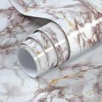 Marble Print Wallpaper Home Kitchen Adhesive Liner Cover