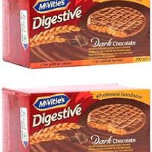 Mcvitie'S Digestive Biscuits Dark Chocolate 200g (2 Packs)