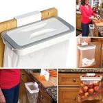 Mobile In/Outdoor Attach-A-Trash; Hanging Trash Bag Bin Holder