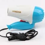 Nova Foldable Hair Dryer And Electric Hair Steamer Cap- Blue