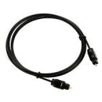 Optical Fiber Toslink Digital Audio Cable Male Black