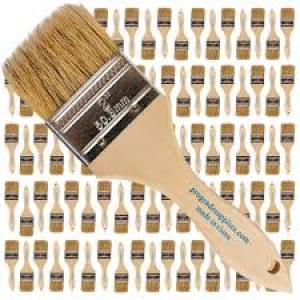 Paint Brush, Polish Brush, Wooden Brush, Chip Art Brush