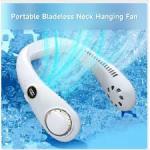 Portable Bladeless Hanging Neck Fans USB Rechargeable