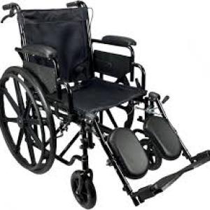 Self Propelled Wheelchair With Orthopedic Foot Rest