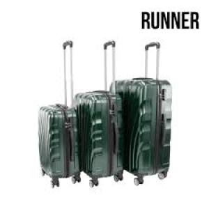 SQ Professional Vacanze Hardshell Suitcase Set 3pc (Grey)