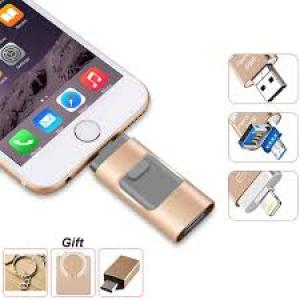 Supersonic 3 In 1 Portable Smart Phone Iphone USB Flash Disk With 8 Pin