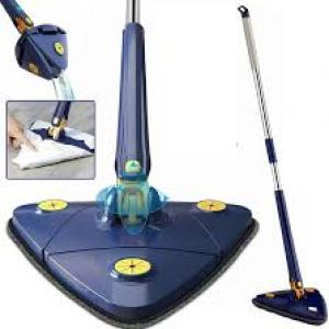 Telescopic Triangle 360 Rotatable Spin Height Cleaning Mop