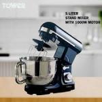 Tower 5L Stainless Steel Stand Mixer - 1000W