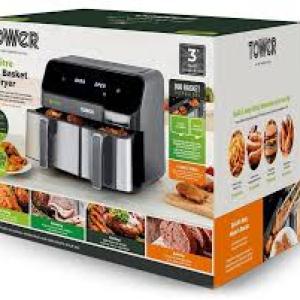 Tower Vortx Duo Air Fryer With  Smart Finish