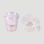 Transparent Plastic Buckets  With Tamper Proof Lid (1 Litre)