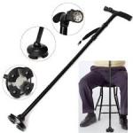 TRUSTY CANE ADJUSTABLE WALKING STICK WITH LED LIGHT