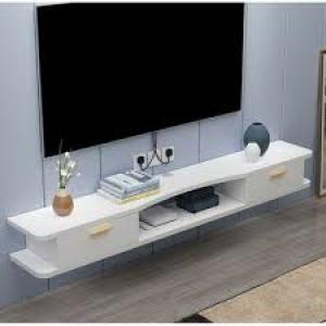 TV Wall Shelf With Drawers TV Cabinet Shelf- Floating Shelves Wall Decor Shelf