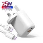 Type Z Shplus Type C Charger 25W  2in1 Micro USB Fast Typec PD Charger