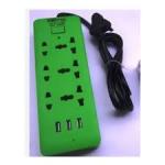 Vbt 3 Way Surge Protector Extension Box With USB Ports