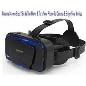 VR SHINECON 3D Cinema Screen Size VR Headset/Virtual Reality Glasses For All Phone + FREE EARPHONE