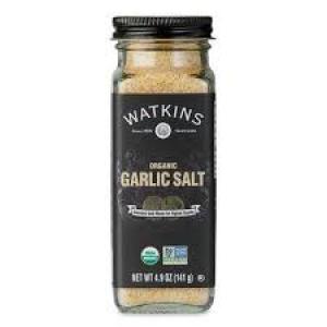 Watkins Garlic Salt, 4.97oz 141g Organic Spice Jar