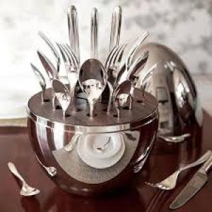 Western Tableware 24-piece Cutlery Set,Marble Pattern