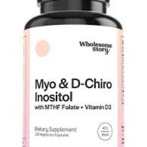 Wholesome Story Myo & D-Chiro Inositol With MTHF, Folate, Vitamin D, 120 Cnt