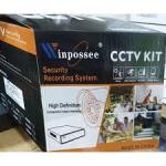 Winpossee CCTV Camera & 4 Channels DVR 1080p + 2 Indoor + 2 Outdoor