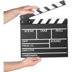 Wooden Director's Film Movie Slate Board Clapper Board