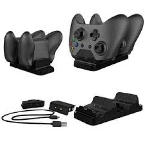 Xbox One/X/Slim Fast Dual Charger Station USB Charging With 2 Batteries For Xbox One Game