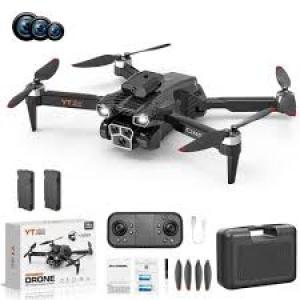 YT150 Pro Max Three Cameras Foldable Drone Brushless 4CH RC Quadcopters Obstacle Avoidance